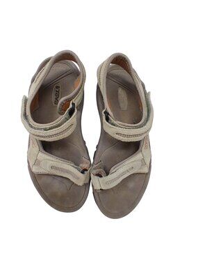Teva Womens Size 9 Beige Sandals Adj  Straps Cushioned Shock Soles 6468 #2